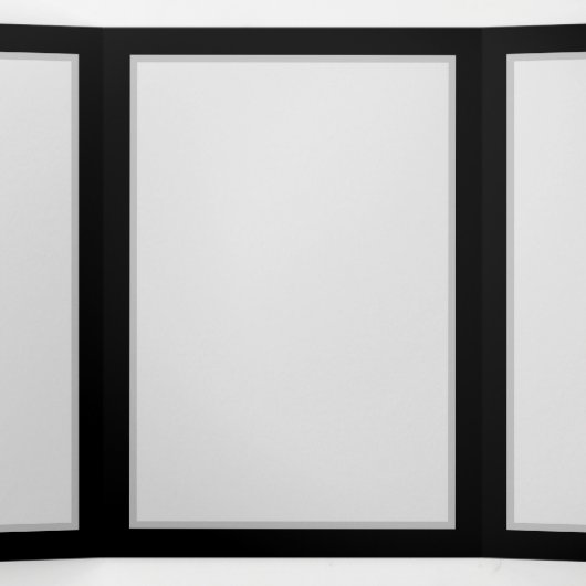 Angel Fire Heart with Wings Dreifach-gefaltete Programmkarte (Innenseite Mitte)