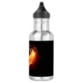 Angel Fire Heart with Wings Edelstahlflasche (Rechts)