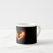 Angel Fire Heart with Wings Espressotasse (Vorderseite Rechts)