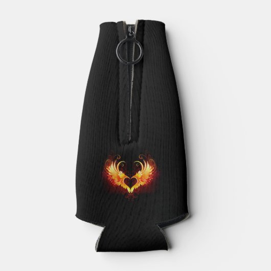 Angel Fire Heart with Wings Flaschenkühler (Rückseite)