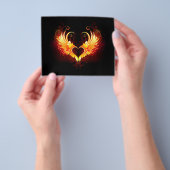 Angel Fire Heart with Wings Flyer (Gruppe)