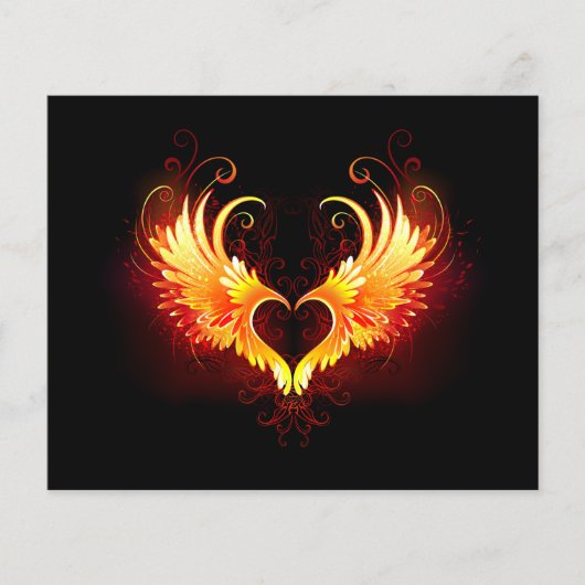 Angel Fire Heart with Wings Flyer (Vorne)
