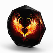 Angel Fire Heart with Wings Fotoblock (Rechts)