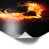 Angel Fire Heart with Wings Fotodruck (Ecke)
