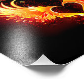 Angel Fire Heart with Wings Fotodruck (Ecke)