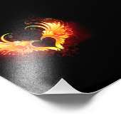 Angel Fire Heart with Wings Fotodruck (Ecke)