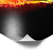 Angel Fire Heart with Wings Fotodruck (Ecke)