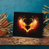 Angel Fire Heart with Wings Fotoplatte (Seite)