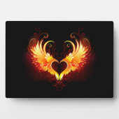 Angel Fire Heart with Wings Fotoplatte (Vorderseite)