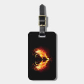 Angel Fire Heart with Wings Gepäckanhänger (Vorderseite vertikal)