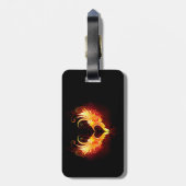 Angel Fire Heart with Wings Gepäckanhänger (Rückseite vertikal)