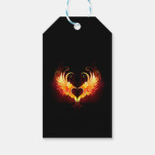 Angel Fire Heart with Wings Geschenkanhänger (Rückseite)