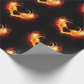 Angel Fire Heart with Wings Geschenkpapier (Ecke)