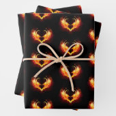 Angel Fire Heart with Wings Geschenkpapier Set (Beispiel)