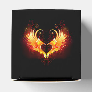 Angel Fire Heart with Wings Geschenkschachtel