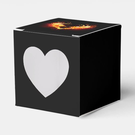 Angel Fire Heart with Wings Geschenkschachtel (Vorderseite)