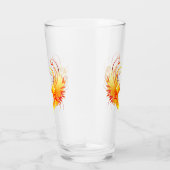 Angel Fire Heart with Wings Glas (Rechts)