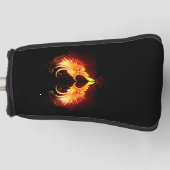 Angel Fire Heart with Wings Golf Headcover (Vorderseite)