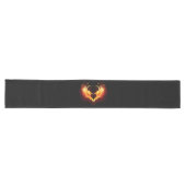 Angel Fire Heart with Wings Großer Tischläufer (Horizontal)