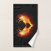 Angel Fire Heart with Wings Handtuch (Handtuch)