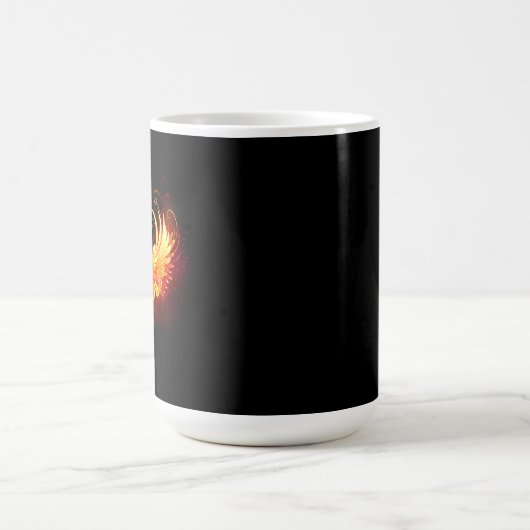 Angel Fire Heart with Wings Kaffeetasse (Mittel)