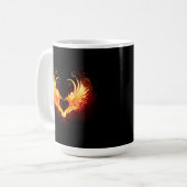 Angel Fire Heart with Wings Kaffeetasse (Vorderseite Links)