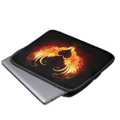 Angel Fire Heart with Wings Laptopschutzhülle (Vorne Knopf)