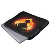Angel Fire Heart with Wings Laptopschutzhülle (Vorne Knopf)