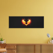Angel Fire Heart with Wings Leinwanddruck (Insitu (Wohnzimmer))