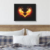 Angel Fire Heart with Wings Leinwanddruck (Insitu (Schlafzimmer))