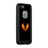Angel Fire Heart with Wings LifeProof iPhone Hülle (Hinten/Rechts)
