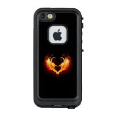Angel Fire Heart with Wings LifeProof iPhone Hülle (Rückseite)