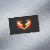 Angel Fire Heart with Wings Magnetische Visitenkarte (Beispiel)
