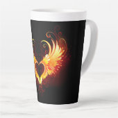 Angel Fire Heart with Wings Milchtasse (Rechte Ecke)
