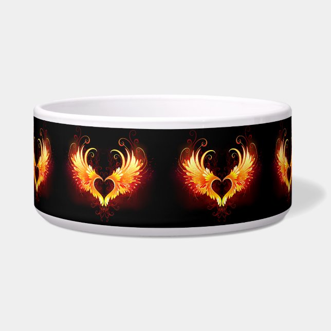 Angel Fire Heart with Wings Napf (Vorderseite)