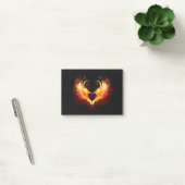 Angel Fire Heart with Wings Post-it Klebezettel (Büro)