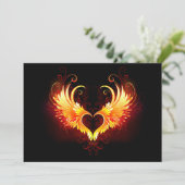 Angel Fire Heart with Wings Programm (Stehend Vorderseite)