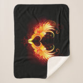 Angel Fire Heart with Wings Sherpadecke (Vorderseite)