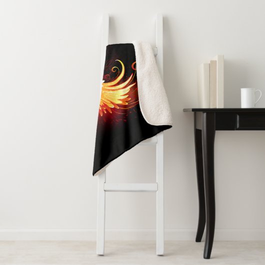 Angel Fire Heart with Wings Sherpadecke (Beispiel)