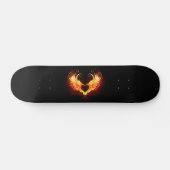 Angel Fire Heart with Wings Skateboard (Horizontal)