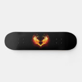 Angel Fire Heart with Wings Skateboard (Horizontal)