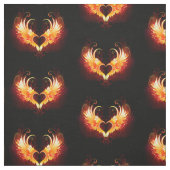 Angel Fire Heart with Wings Stoff (Muster)