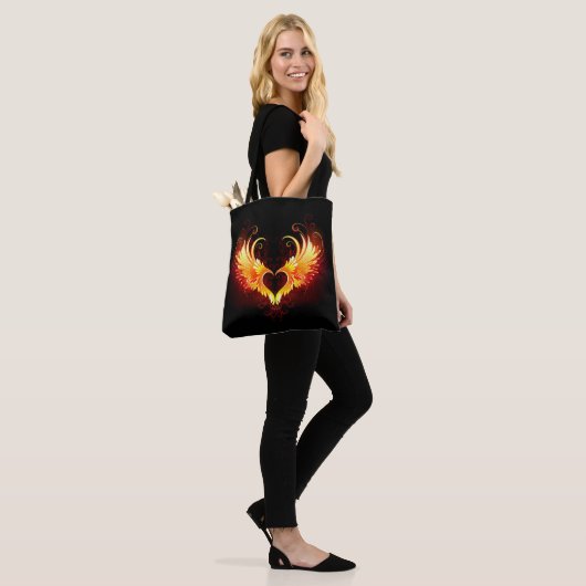 Angel Fire Heart with Wings Tasche (Am Model)
