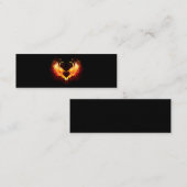 Angel Fire Heart with Wings Telefonnummerkarte (Vorne/Hinten)