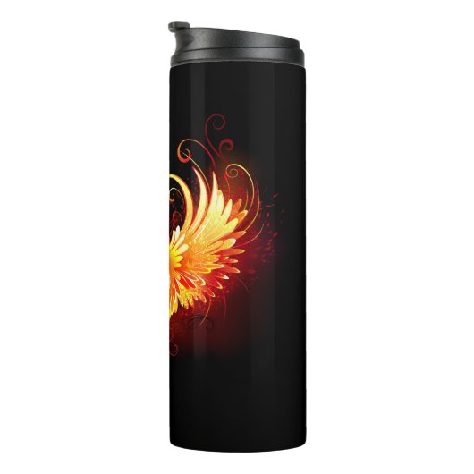Angel Fire Heart with Wings Thermosbecher (Nach rechts gedreht)
