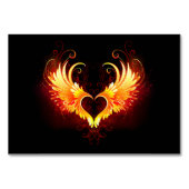 Angel Fire Heart with Wings Tischnummer (Vorderseite)