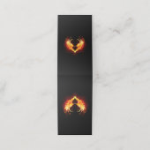 Angel Fire Heart with Wings Treuekarte (Außenseite Aufgefaltet)