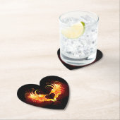 Angel Fire Heart with Wings Untersetzer (Vor Ort)