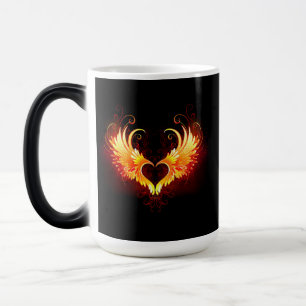 Angel Fire Heart with Wings Verwandlungstasse