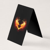 Angel Fire Heart with Wings Visitenkarten (Vorderseite)